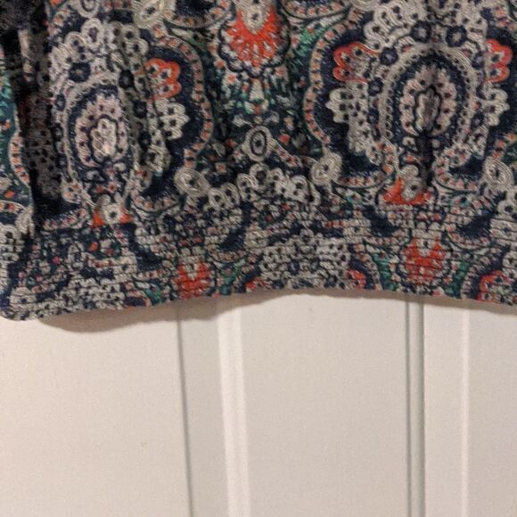 LIVE in love soft top 3/4 sleeve Paisley boho shirt scoop Medium M Lucky Brand - Picture 4 of 12